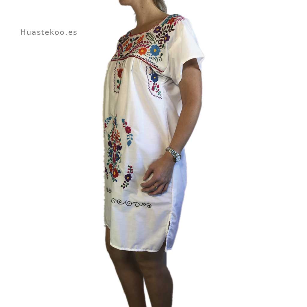 Vestido mexicano artesanal bordado a mano para verano o playa - Tienda mexicana online - 700004 - 2