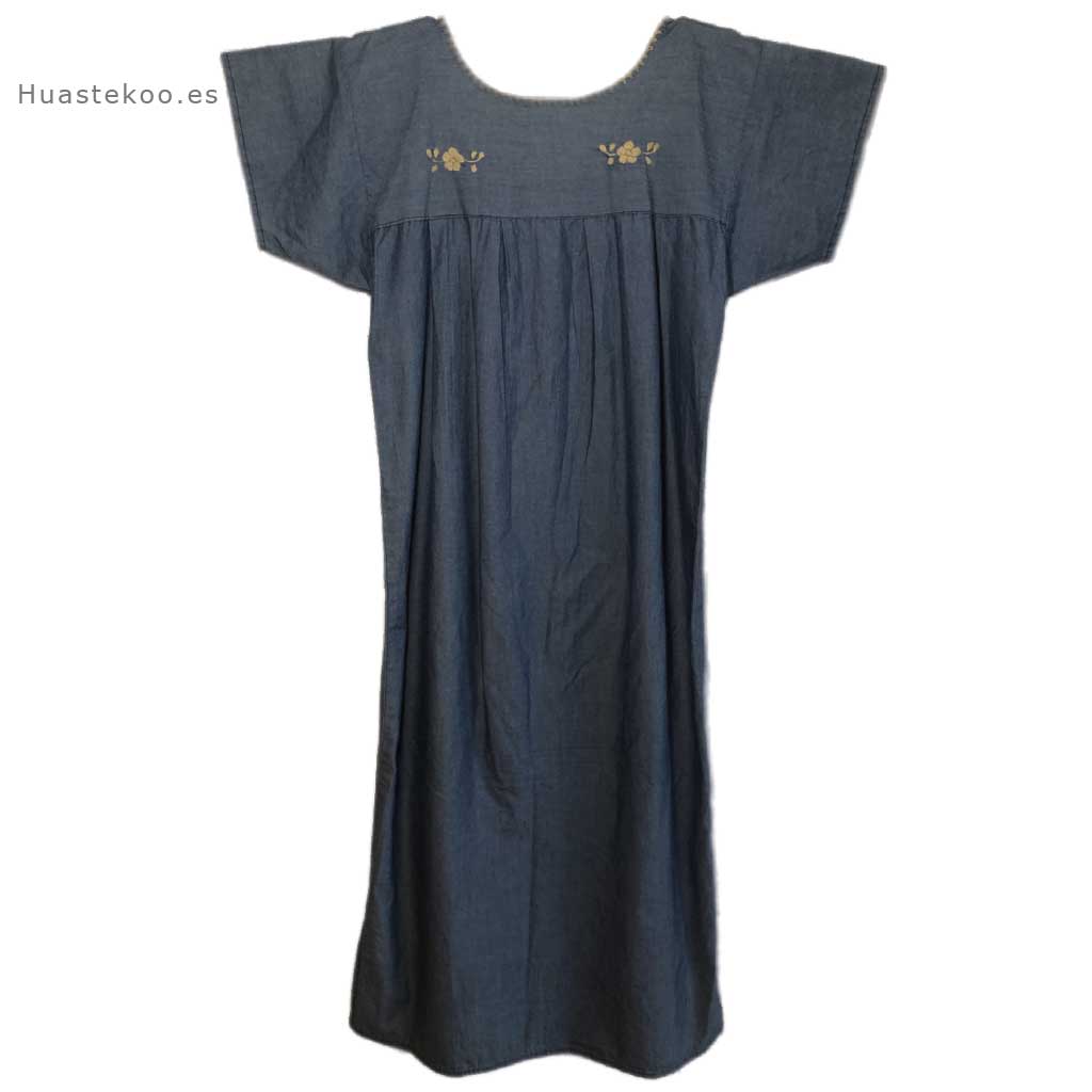 Vestido artesanal mexicano Tehuacán bordado a mano - Tienda mexicana online Huastekoo.es - 700003 - 6