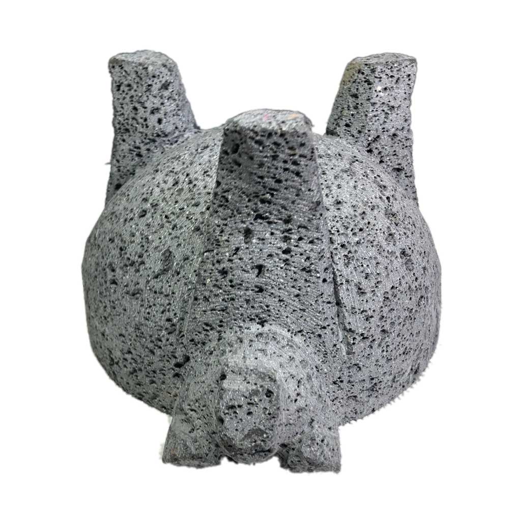 Molcajete (mortero) mexicano de 18cm de diámetro tallado a mano con piedra volcánica (basalto) - Tienda Mexicana Online - Huastekoo.es - 5