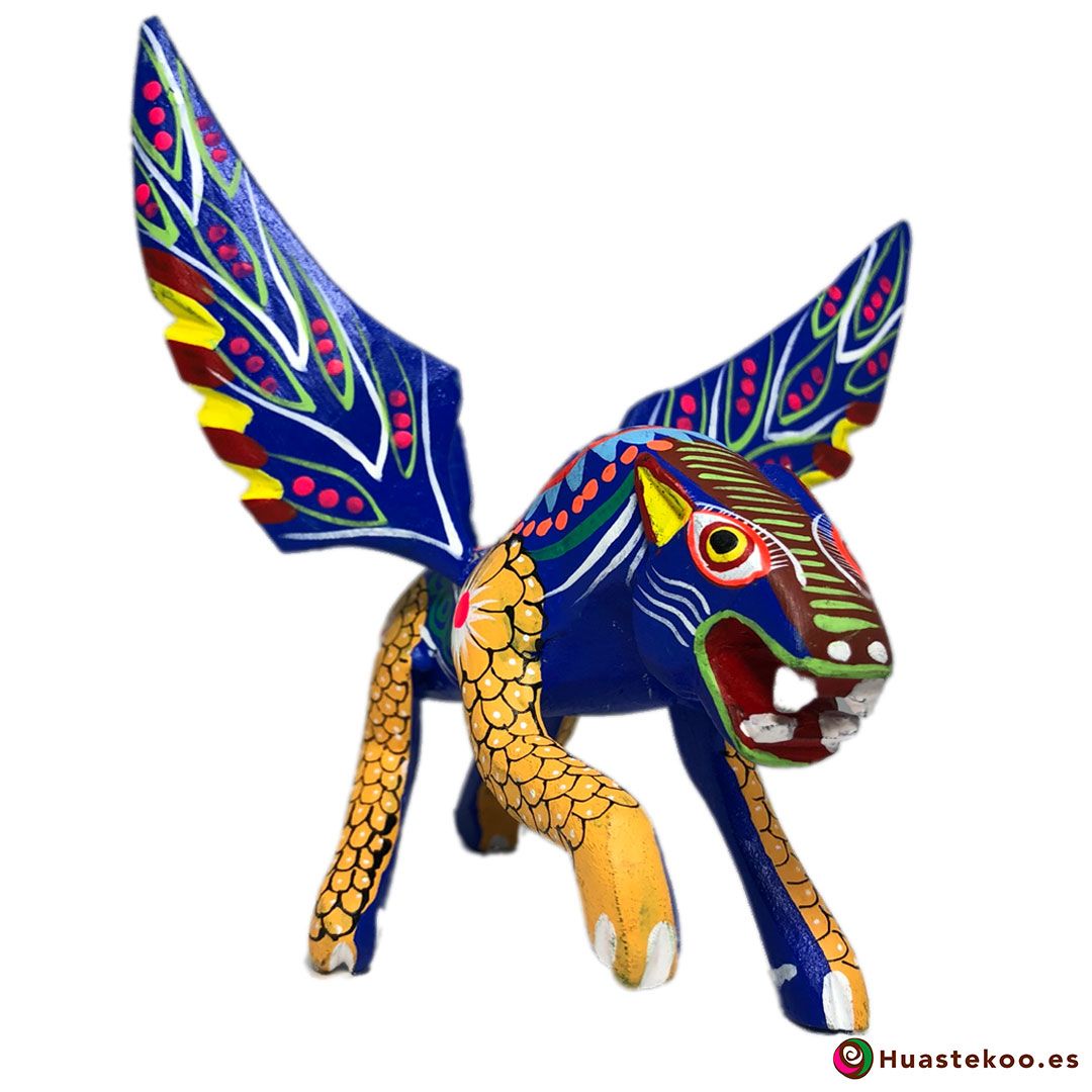 Alebrije Mexicano Artesanal Jaguar - Tienda Mexicana Online - Huastekoo.es - H00498