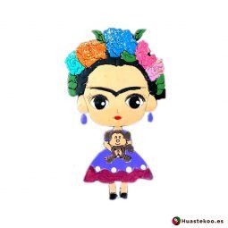 Imán Frida México Madera - Tienda Mexicana Online - Huastekoo.es - H00351