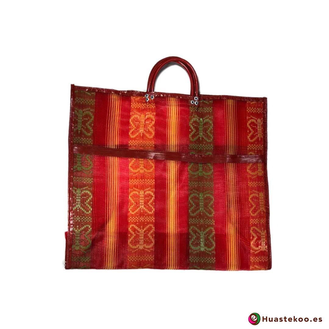 Bolsa Mexicana de Mercado Clásicas Mariposas Rojizo - Tienda Huastekoo España - H00170