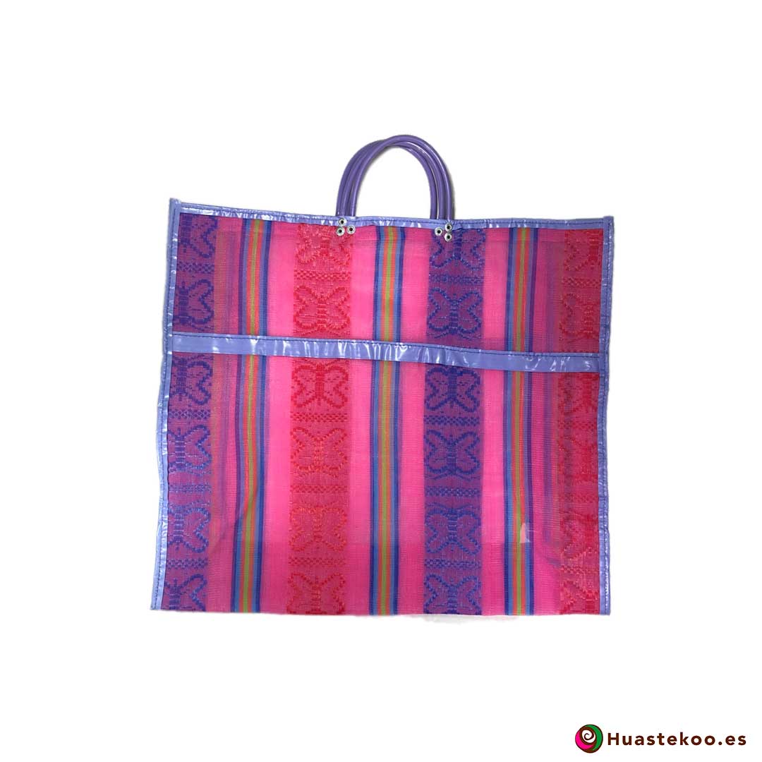 Bolsa Mexicana de Mercado Clásicas Mariposas Rosadito - Tienda Huastekoo España - H00171