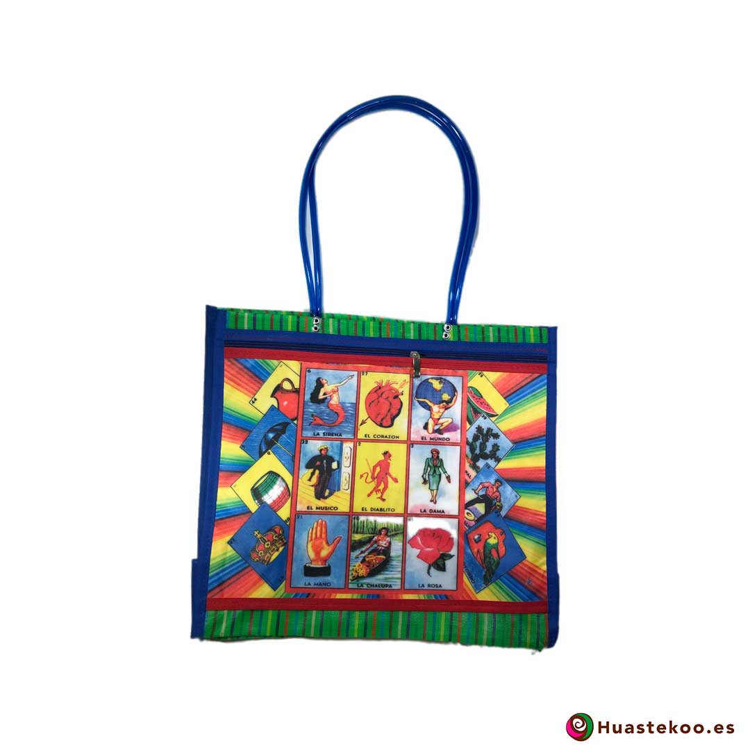 Bolso de Mercado Mexicano “Lotería Mexicana” Mundo - Tienda Huastekoo España - H00154