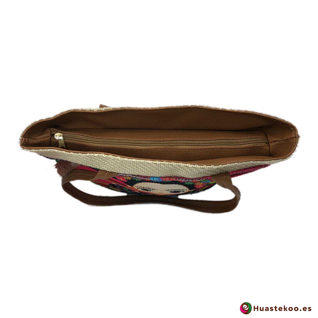 Bolso mexicano de yute estilo Frida - Tienda Mexicana Online - Huastekoo.es - H00131 - 3
