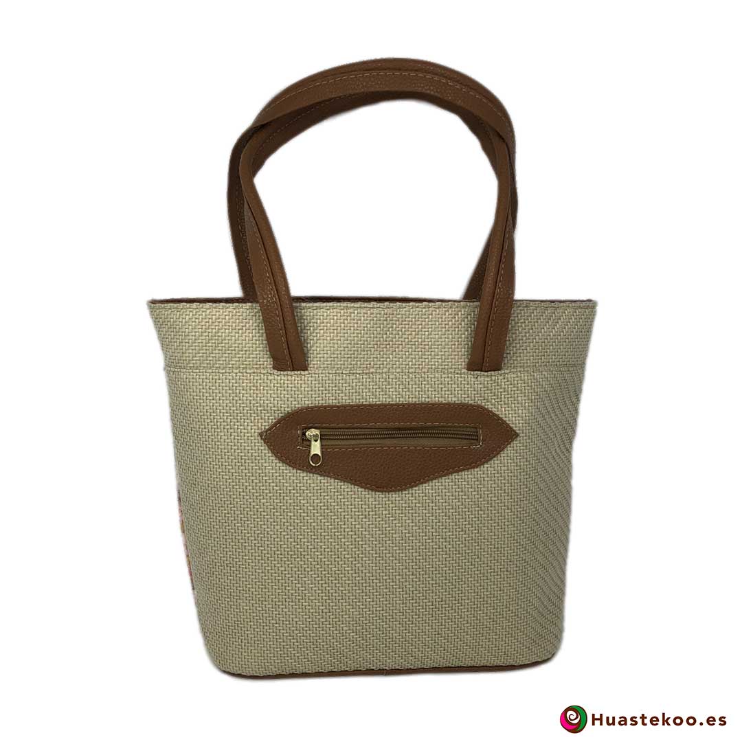 Bolso mexicano de yute estilo Frida - Tienda Mexicana Online - Huastekoo.es - H00131 - 2