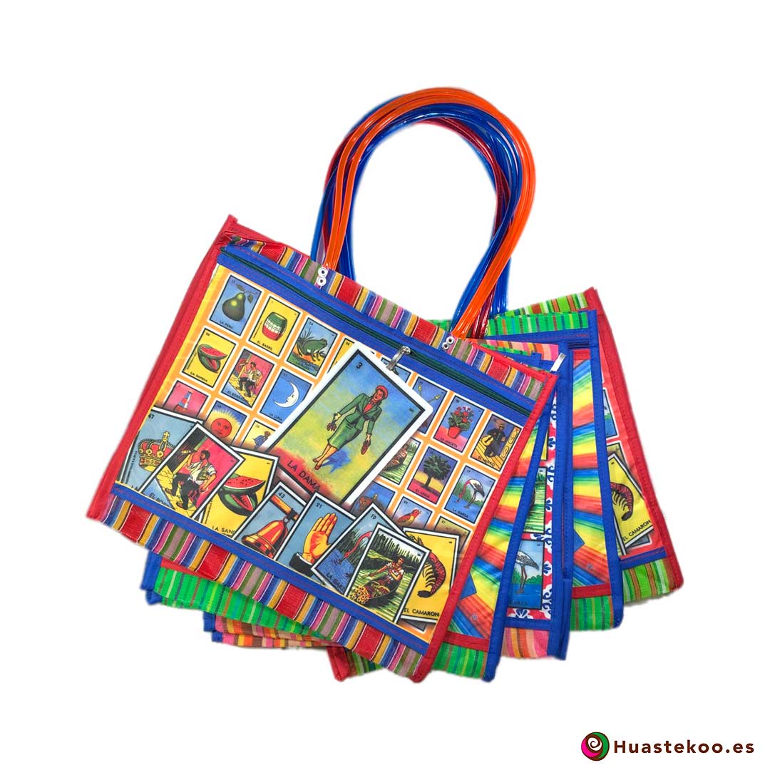 Bolsos de Mercado Mexicanos “Lotería Mexicana” - Tienda Mexicana Online Huastekoo España - H00152-156