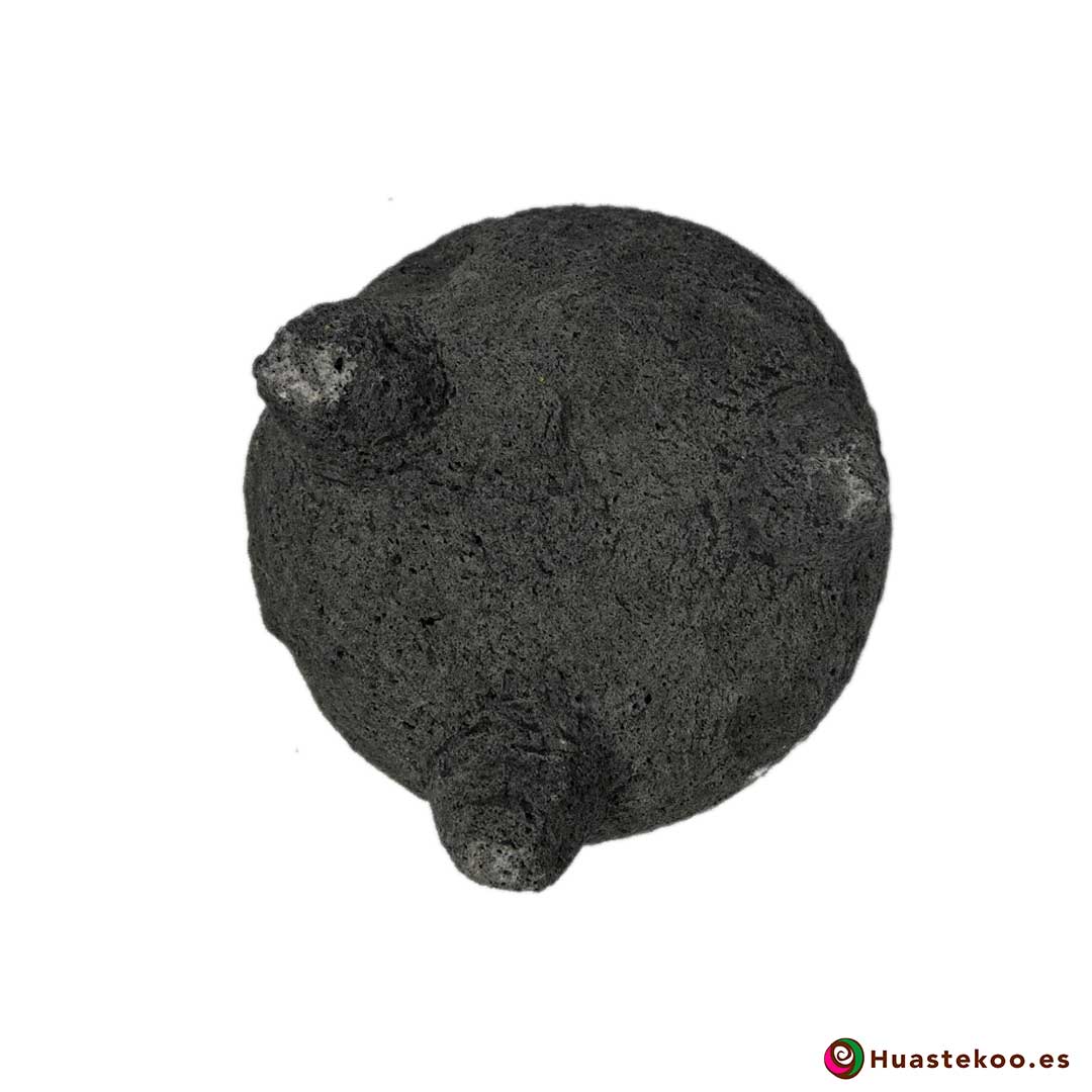 Molcajete (mortero) mexicano de piedra volcánica Ref. H00649 - Tienda Mexicana Online Huastekoo España - 4
