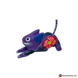 Alebrije Mexicano Miniatura Gato - Tienda de Artesanía y Regalos Mexicanos - Huastekoo España y Europa - H00503