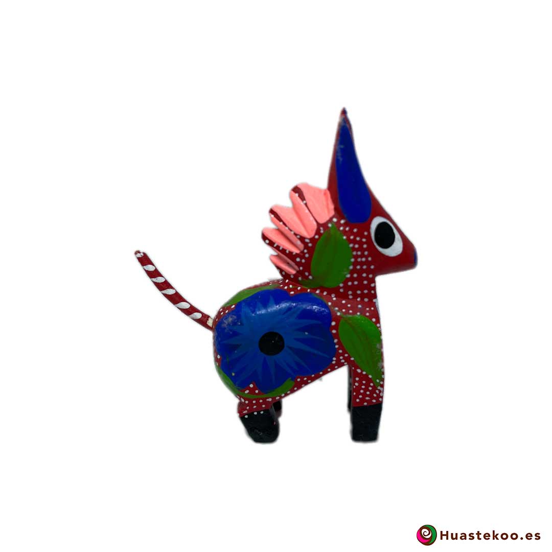 Alebrije mexicano miniatura modelo Burrito - Tienda Mexicana Online Huastekoo España y Europa - H00502 - 2
