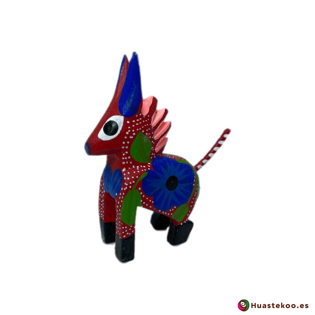 Alebrije mexicano miniatura modelo Burrito - Tienda Mexicana Online Huastekoo España y Europa - H00502