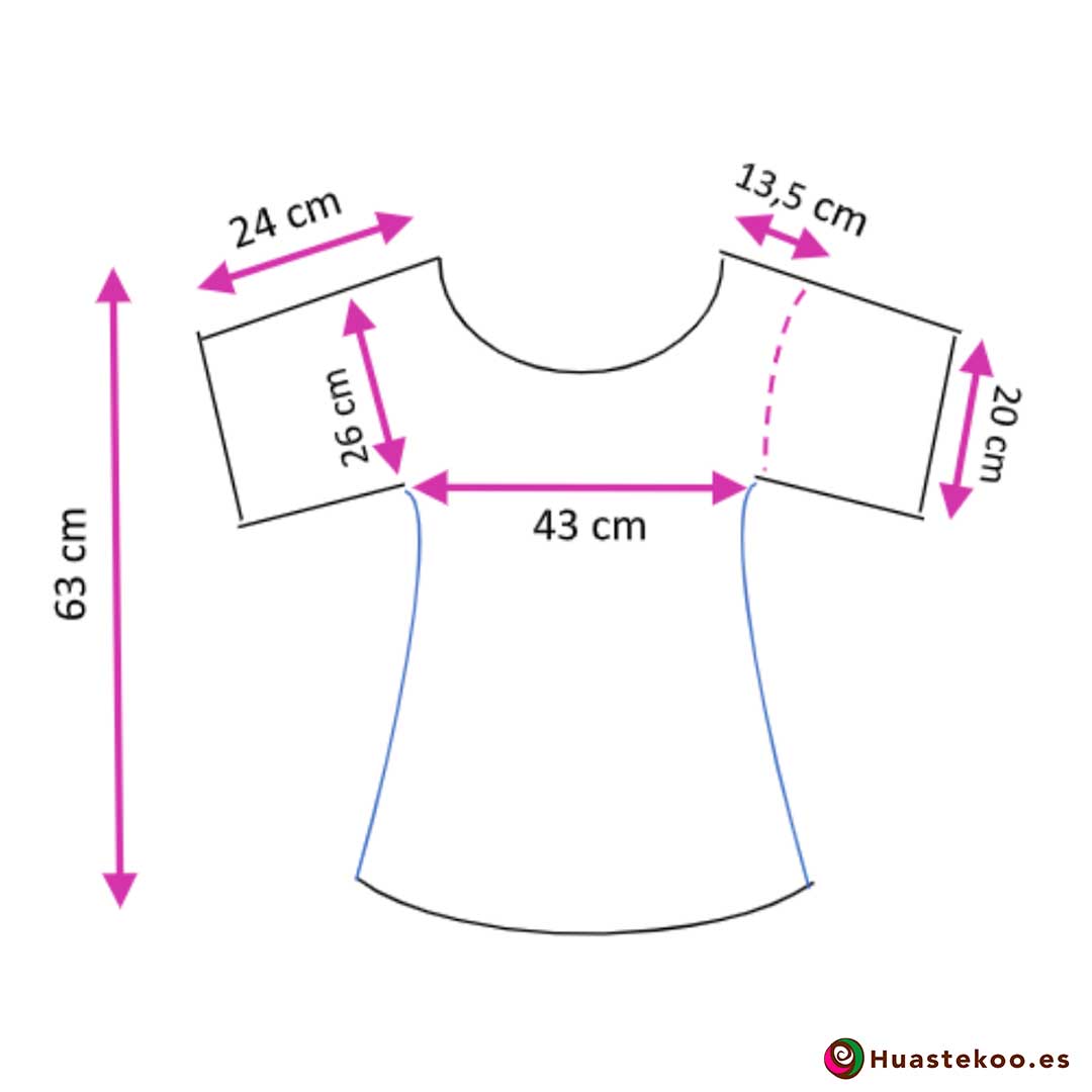 Blusa mexicana bordada a mano blanca con flores multicolor - Tienda online de regalos mexicanos Huastekoo España - H00124 -3