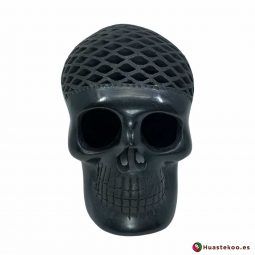Cráneo (calavera) Grande de Barro Negro (cerámica begra) de la tienda mexicana online Huastekoo España y Europa - H00793