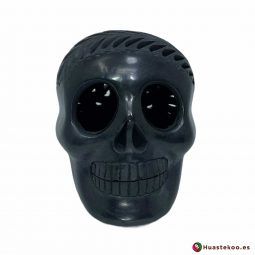 Calavera Cerámica Mexicana de Barro Negro de la Tienda de Regalos Mexicanos Huastekoo España y Europa - H00735