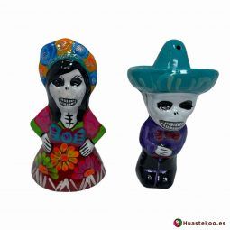 Salero y Pimentero de cerámica mexicana de la tienda de regalos mexicanos Huastekoo España y Europa - H00599