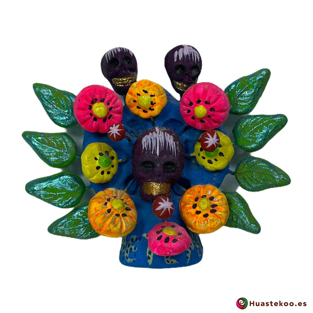 Árbol de la vida mexicano calaveras - Tienda Mexicana Online - Huastekoo España - H00660
