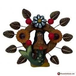 Árbol de la vida mexicano modelo sirena H00659 a la venta en la tienda de artesanía y regalos originales mexicanos Huastekoo España