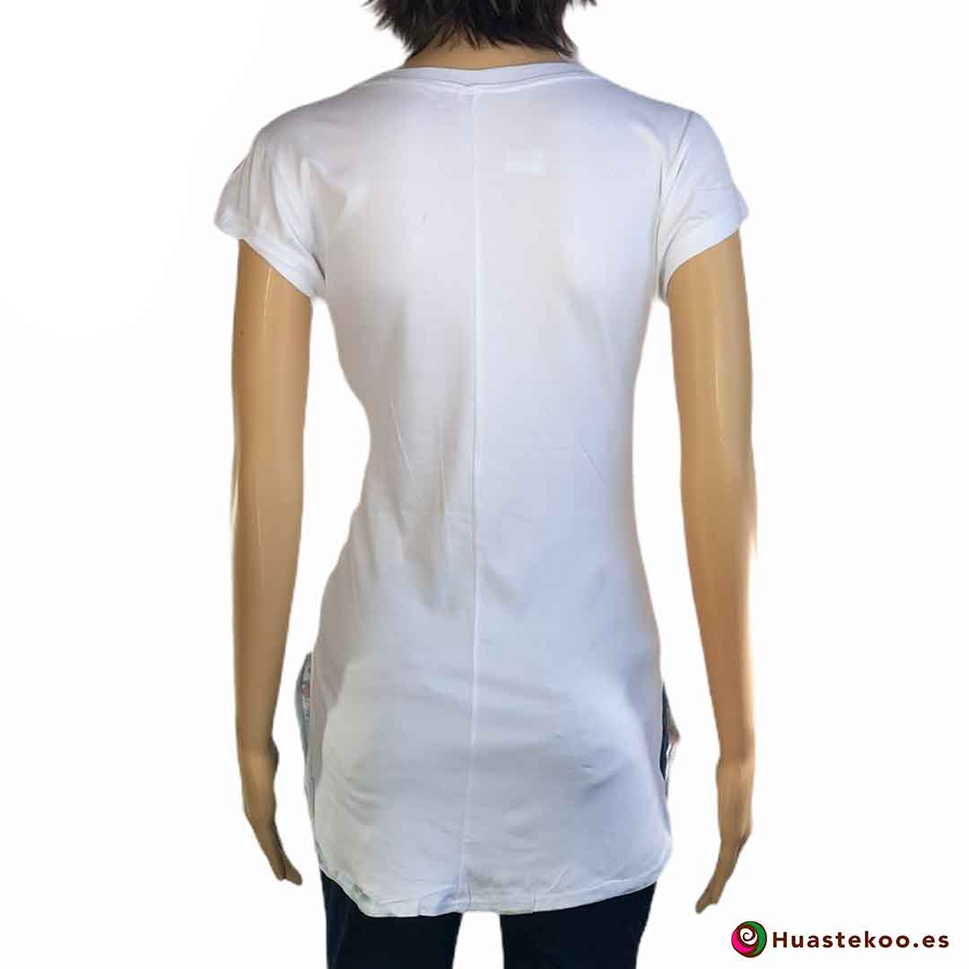 Blusa Camiseta Mexicana Fridalia H00035 - Tienda Online de Regalos Originales Mexicanos Huastekoo España - 2