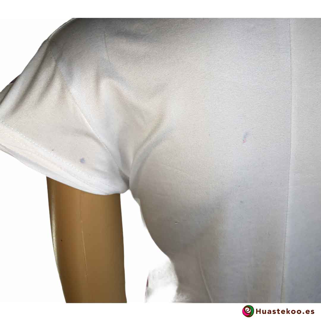 Blusa Camiseta Mexicana Fridalia H00035 - Tienda Online de Regalos Originales Mexicanos Huastekoo España - 3
