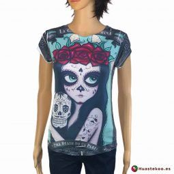 Blusa Camiseta Mexicana H00038 - Tienda Mexicana Online Huastekoo España