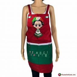 Comprar delantal mexicano Frida lia Viva México - Tienda Mexicana Online - Huastekoo España - H00444