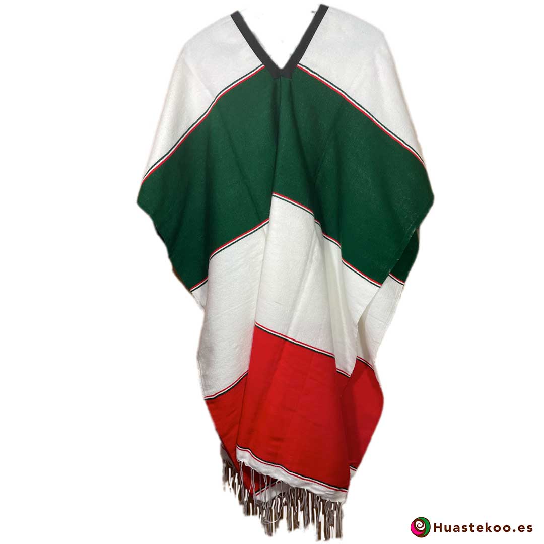 Auténtico gabán o poncho mexicano - Tienda de ropa mexicana Huastekoo España - H00025 - 2