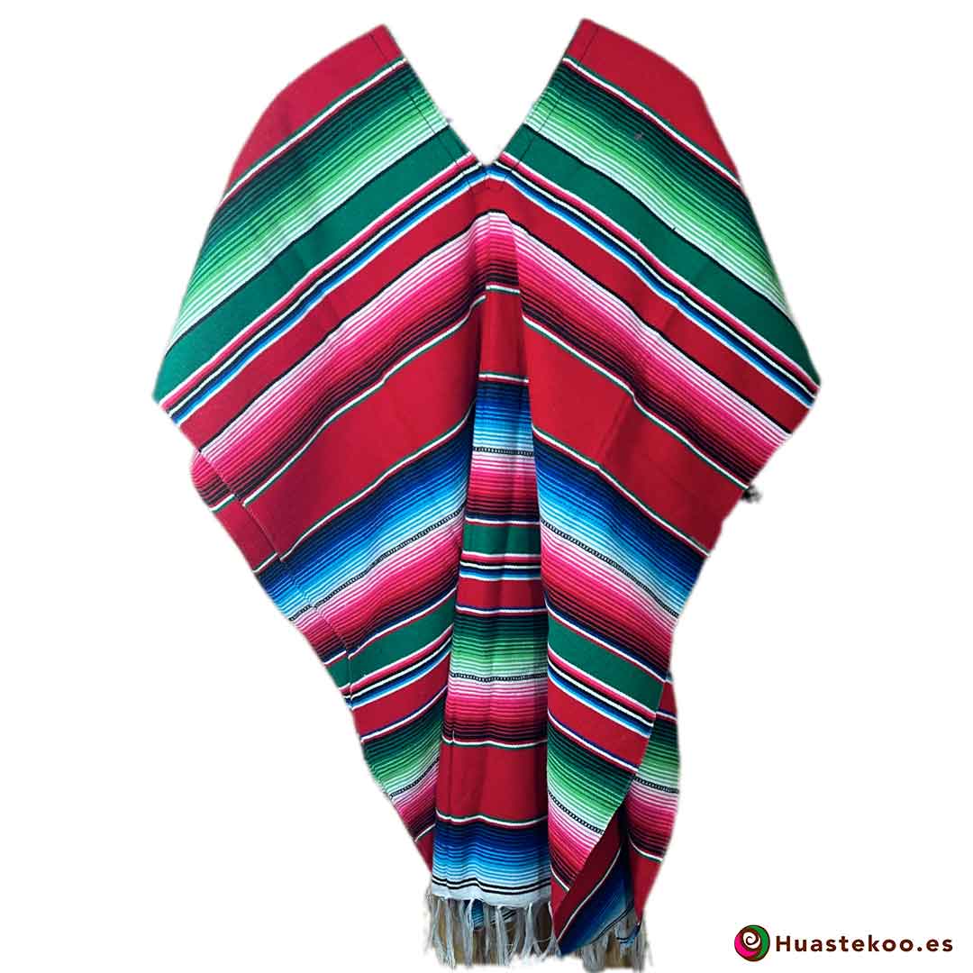 Gabán o poncho mexicano - Tienda de Ropa Mexicana - Huastekoo España - H00776 - 2