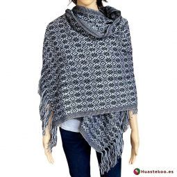Rebozo o fular mexicano color oscuro - Tienda Mexicana Online - Huastekoo España - H00003